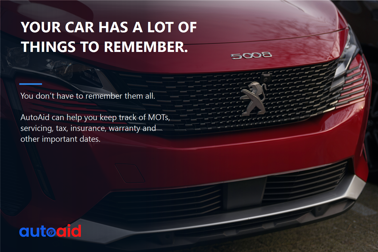 Volume image 6: Your car has a lot of things to remember.