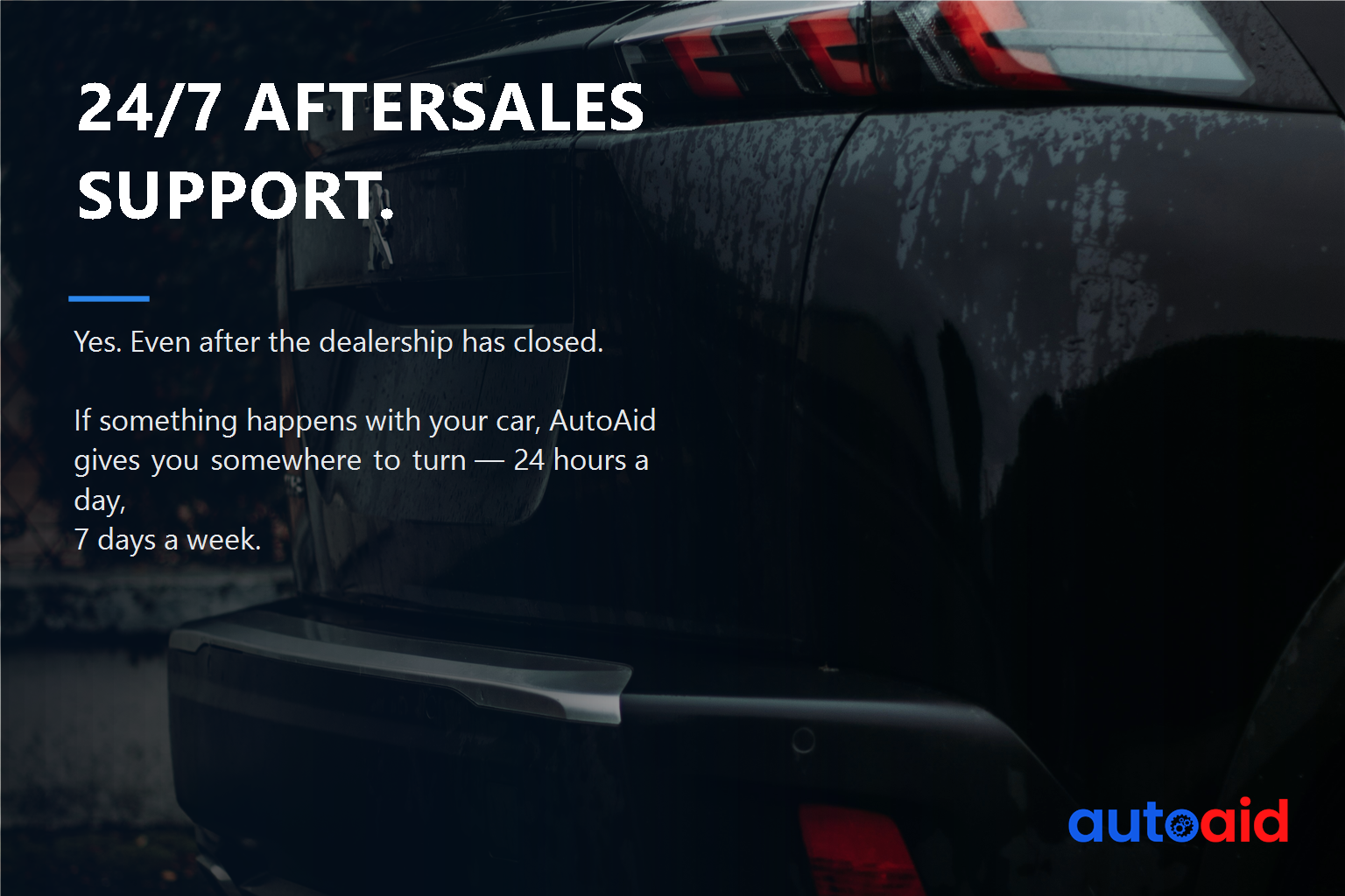 Volume image 2: 24/7 aftersales support.