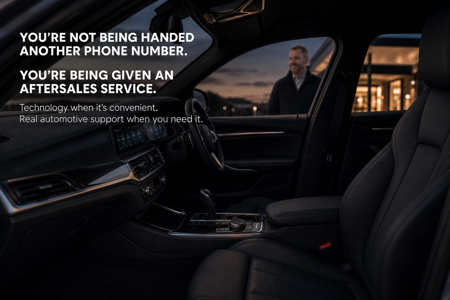 Premium image 6: You're being given an aftersales service.